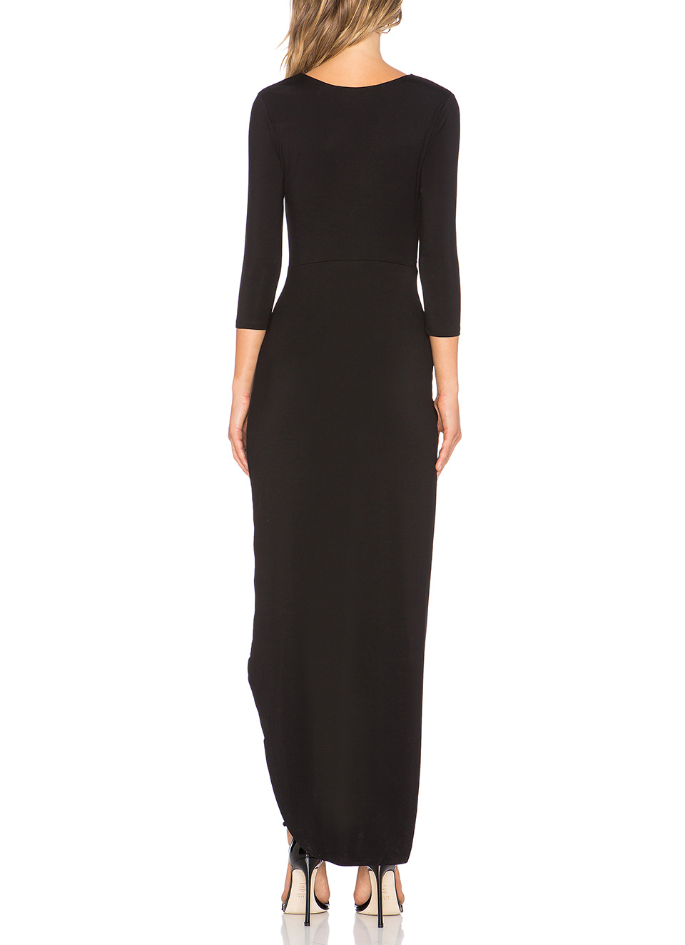 US$ 28.00 - Slim Asymmetrical Maxi Dress - www.ebuytide.com